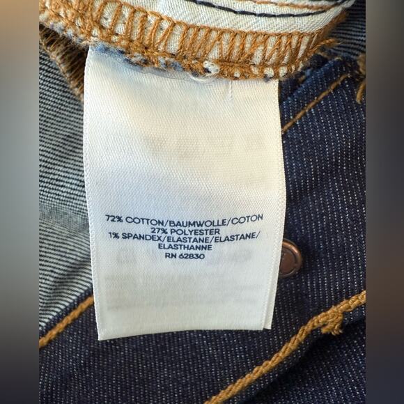 NWT Lands’ End Recover High Rise Button Front Kick Flare Crop Jeans Size 26W - Picture 8 of 12